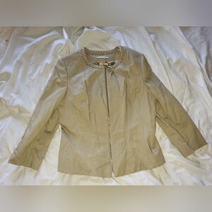T Tahari Elegant Tan Women's Jacket